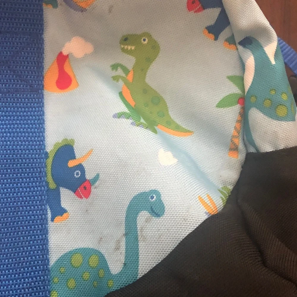 🥧🔥 Kids Dinosaur Print Duffel Bag with Handles and Shoulder Strap